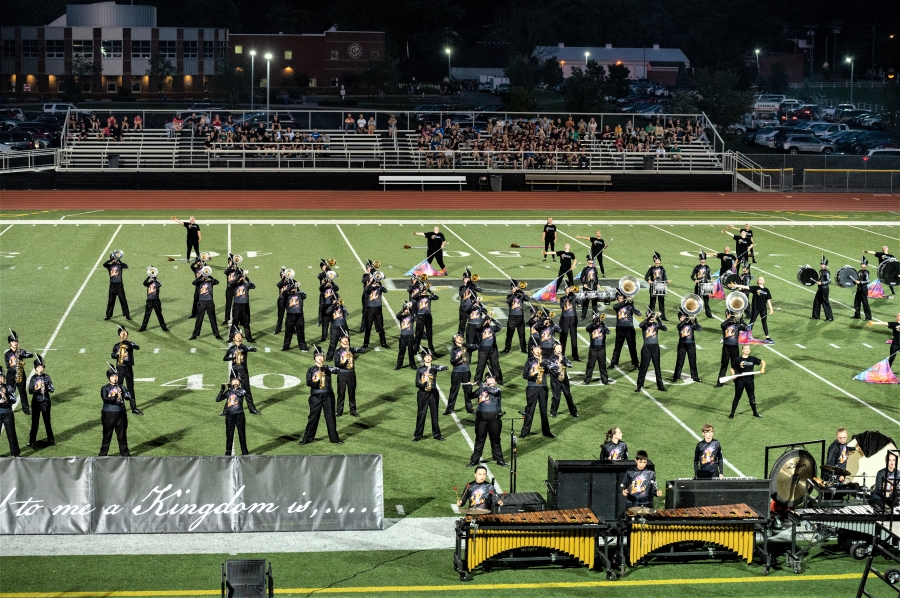 OHHS marching band competing at Taylor Invitational
